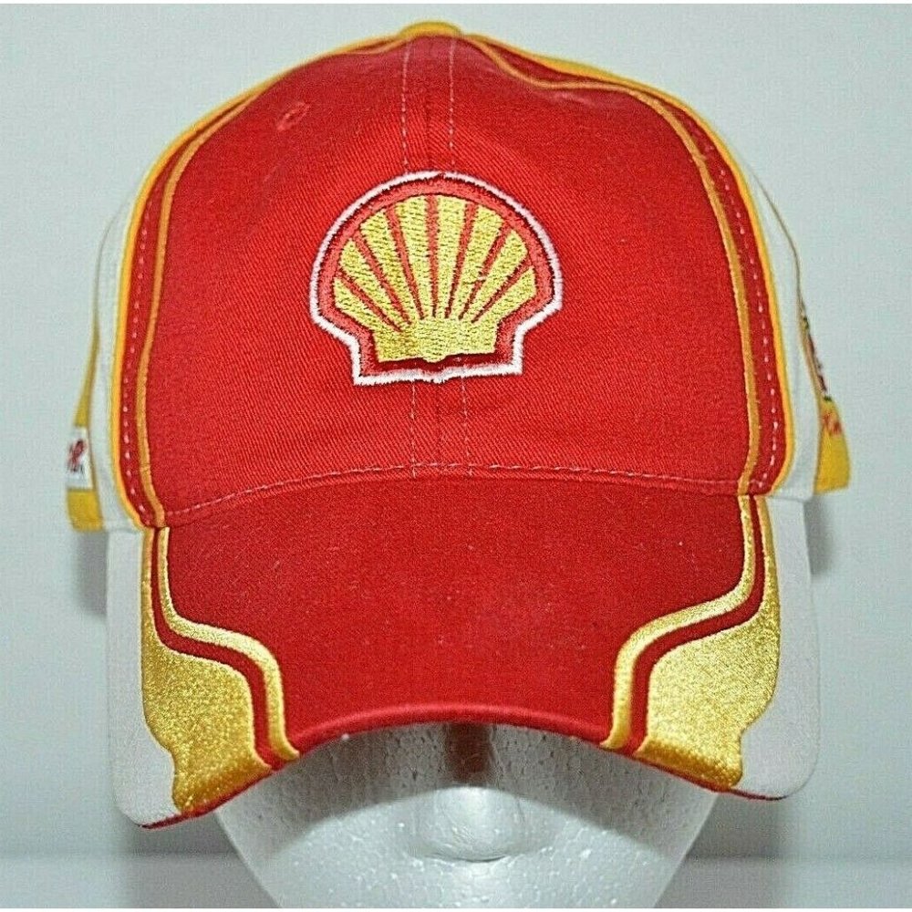 Shell Baseball Cap Hat Kevin Harvick #29 Nascar Racing Adjustable Red Yellow